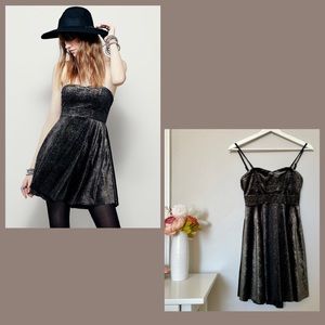 Free People Shattered Velvet Dress | Size XS